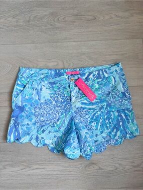 NWT | Lilly Pulitzer Hey Hey Soleil | Scallop-Hem Shorts